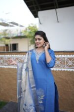 Azure Bloom Embroidered - Image 3