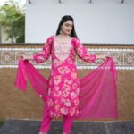 Rosy Bloom Floral Kurta Set