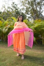 Sunlit Bloom Mulcotton Anarkali Set