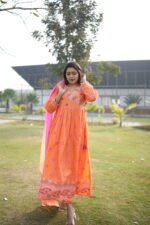 Sunlit Bloom Mulcotton Anarkali Set - Image 7