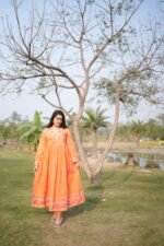 Sunlit Bloom Mulcotton Anarkali Set - Image 6