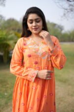 Sunlit Bloom Mulcotton Anarkali Set - Image 3