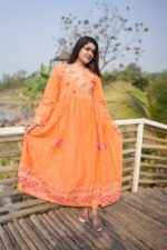 Sunlit Bloom Mulcotton Anarkali Set - Image 5
