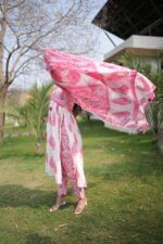 Blush Paisley Pure Cotton 100% Alia Pattern Suit with Dupatta - Image 5